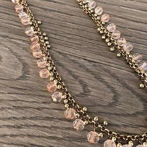 J. Crew Peach, Pink & Gold Necklace